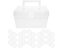 Joyero Multifuncional Transparente Organizador Compacto Antioxidante Pendientes Collares Portátil Ligero Ideal