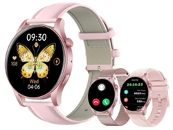 Reloj inteligente para Android/iOS con Bluetooth, llamadas, música, IP67, resistente al agua, rastreador de actividad física para mujeres y hombres, Yizhood (dorado)