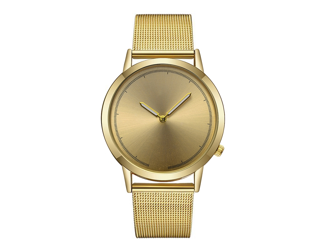 Reloj De Pulsera Unisex Vansvar De Aleación Con Esfera Redonda Y Movimiento De Cuarzo.