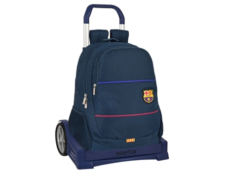 Mochila Escolar Con Ruedas F.C. Barcelona Blue 32 x 44 x 16 cm