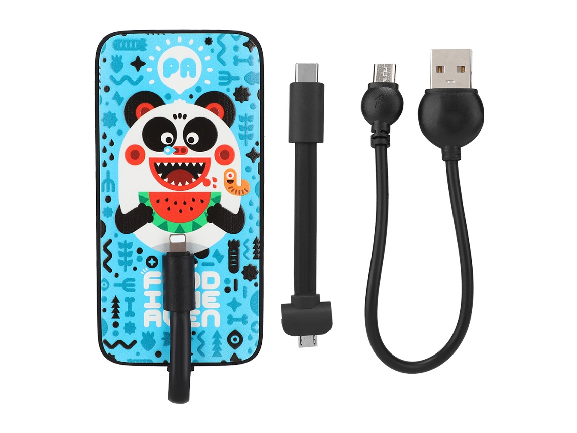 Batería externa Black Fish EOOCOO de 8000 mAh (alta capacidad, carga rápida)