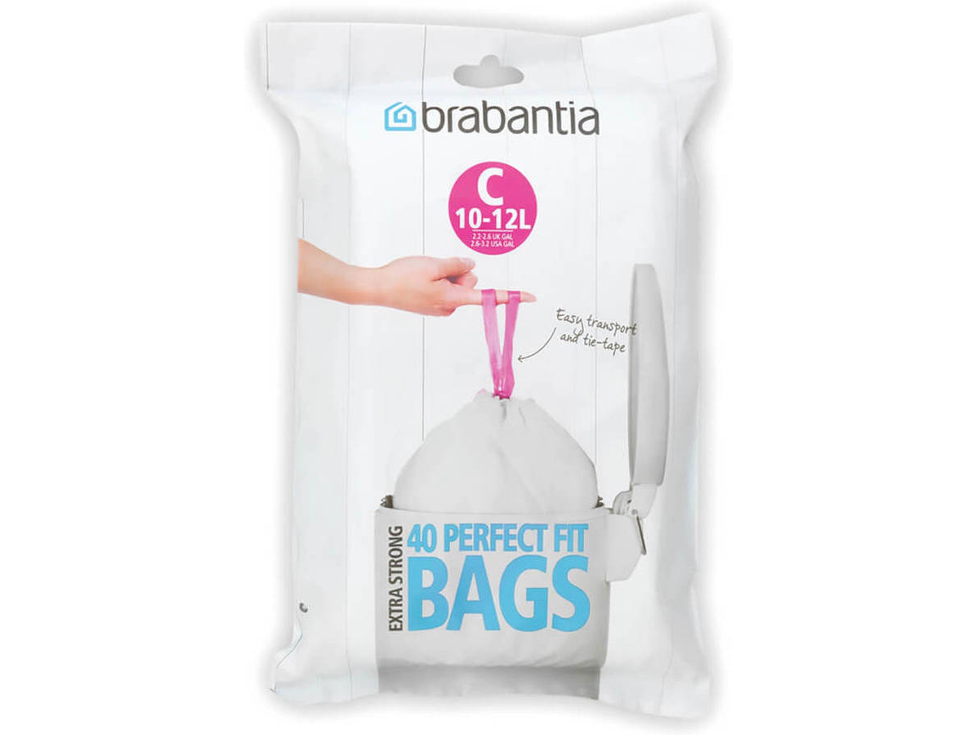 Set de 40 Bolsas de Basura BRABANTIA 361982 40 Bolsa (1,1 kg - 25 x 25 x  cm)