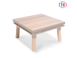 Mesa Cuadrada de Centro MON PETIT MEUBLE FRANÇAIS (Amarillo Lunar - Madera - 80 x 45 x 80 cm)