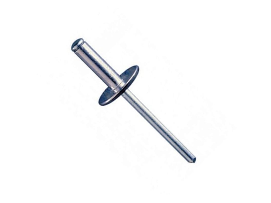 Remache Aluminio 4,8mm Cabeza Ancha Al Largo 30mm Ø Rosca Chapa 4.8mm