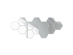 2026-láminas De Espejo Hexagonales Flexibles Autoadhesivas No De Vidrio Para Decoración Hogar Salón Baño Encimera