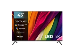 Smart TV CECOTEC ALU40043 (Negro - F - 43" - 4K Ultra HD)