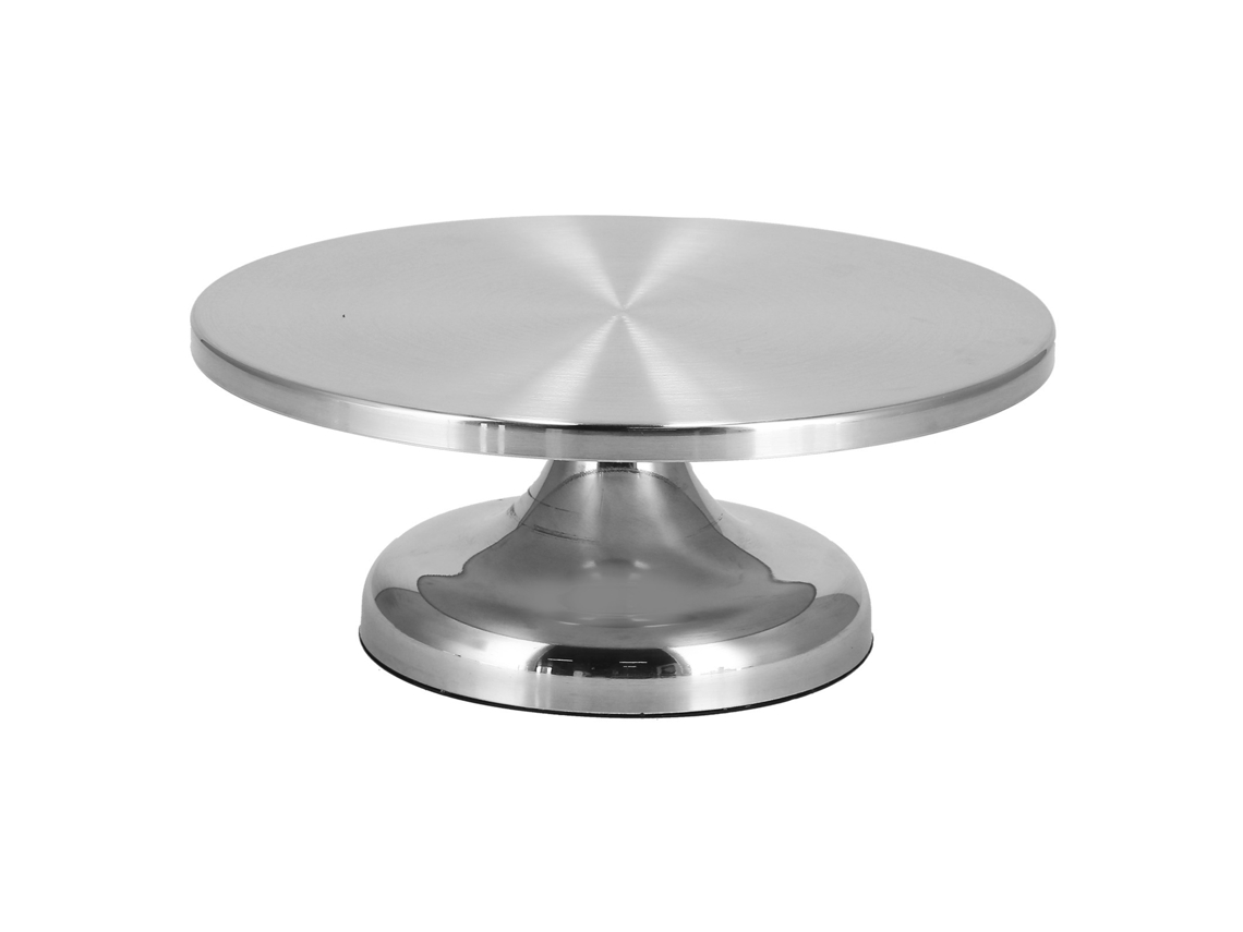 Cuenco giratorio de aluminio antideslizante de 30 cm para tartas