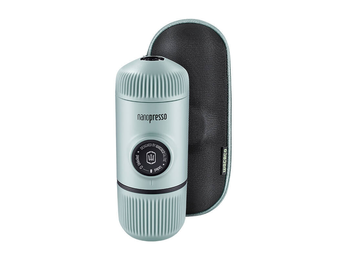 Cafetera portátil Wacaco Nanopresso con estuche azul ártico