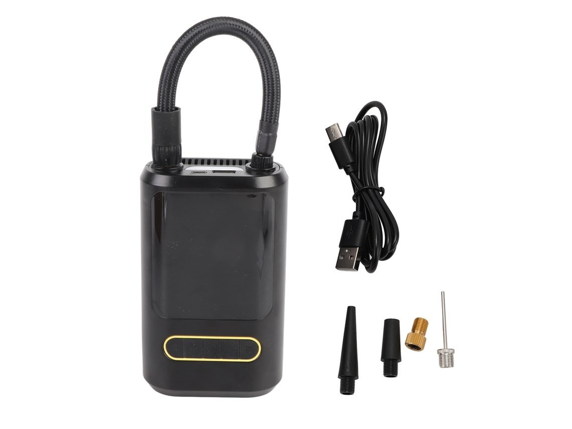 Bomba de aire portátil de 150 psi con manómetro digital, batería de 4000 mAh, inalámbrica, sin marca.