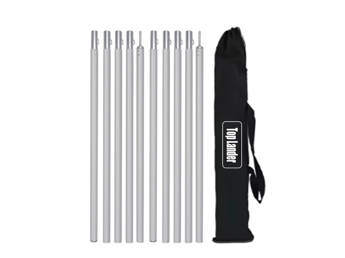 Poste De Soporte Ajustable Para Toldo De Exterior De 1,9 M, Poste Para Tienda De Campaña, Pilar De Camping, Poste De Aluminio Para Ves