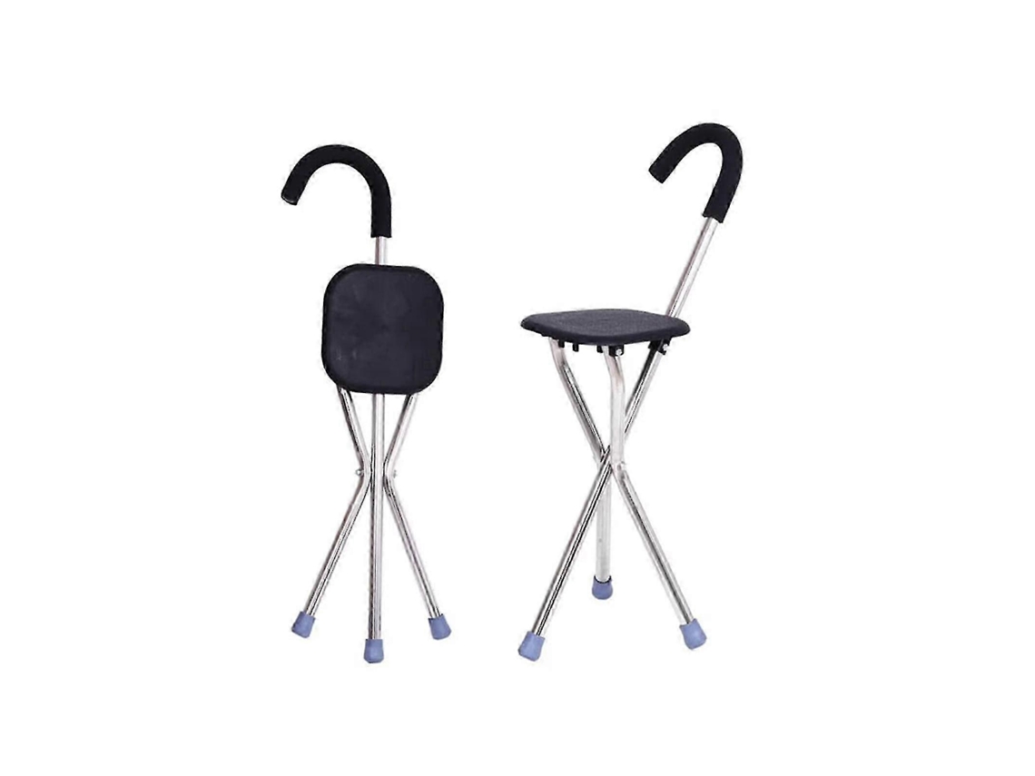 Bastones plegables con asiento para caminar, adecuados para personas con dificultades para caminar.