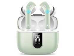 Auriculares Bluetooth, Bluetooth 5.3, 50 Horas De Reproducción, Clasificación De Resistencia Al Agua Ipx7 (verde).