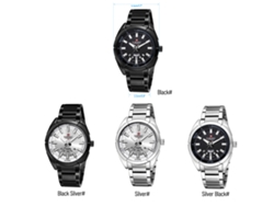 Reloj Hombre De Cuarzo Semanal Acero Inoxidable Negocios Casual Regalo