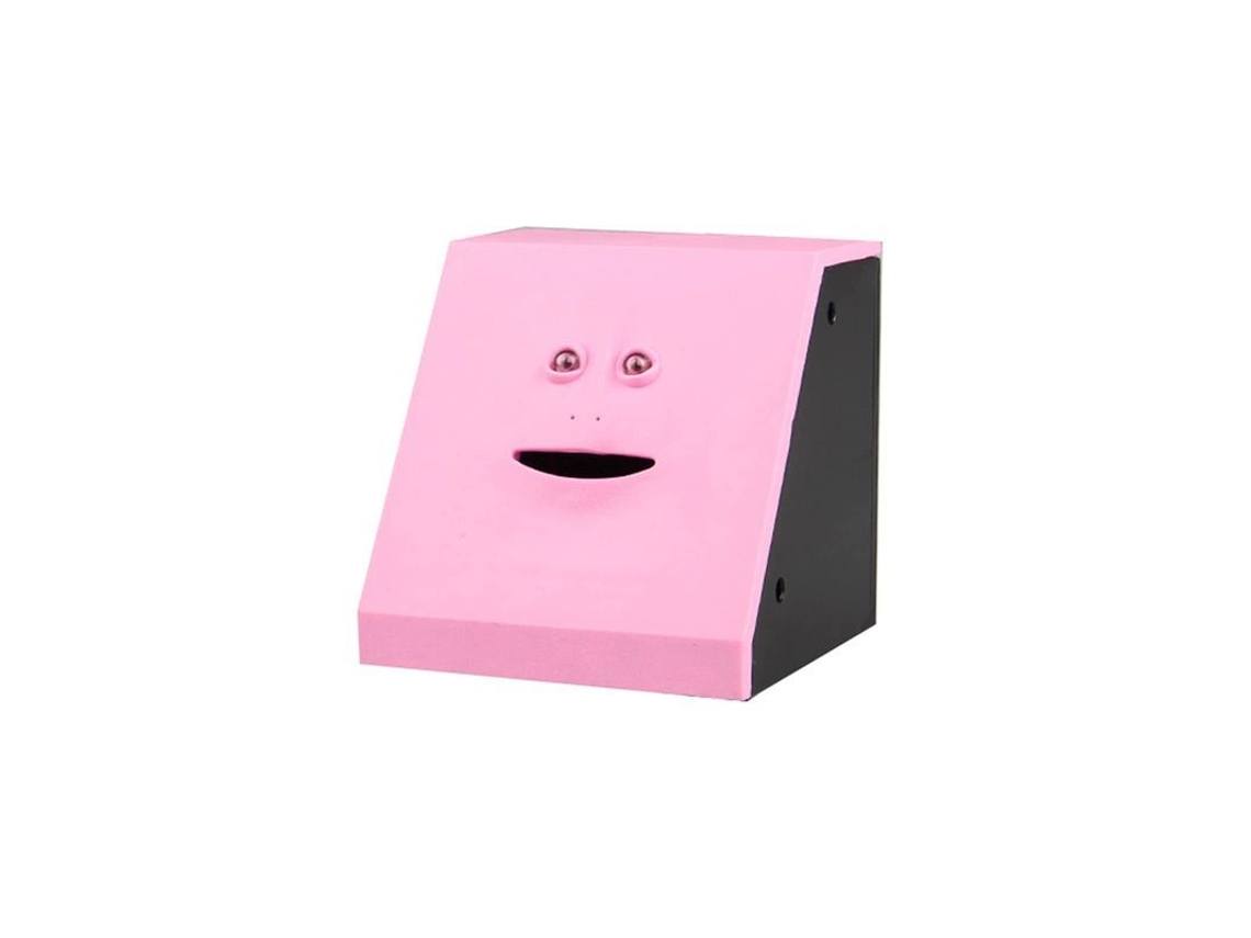 2026-caja De Ahorros Automática Rostro Comedor Juguete Niños Regalo Plástico Rosa