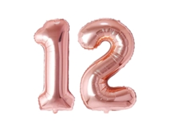 Celebre sus momentos especiales con nuestros globos con números dorados de 40 pulgadas, un artículo imprescindible para fiestas de cumpleaños número 12, bodas y otras ocasiones.