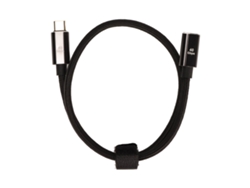 Cabo Usb C Para Usb C Thunderbolt 4 Pd100w 40gbps 8k 60hz De 50cm Com Fio De Náilon