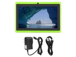 Tableta compacta HD de 7 pulgadas, 8 GB de ROM, Wi-Fi, Bluetooth, cámaras duales, luz verde, dorada