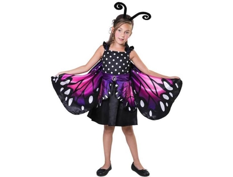 Disfraz de Niña DISFRAZZES Mariposa Rosa Rosa (Talla: 7 a 9 años)