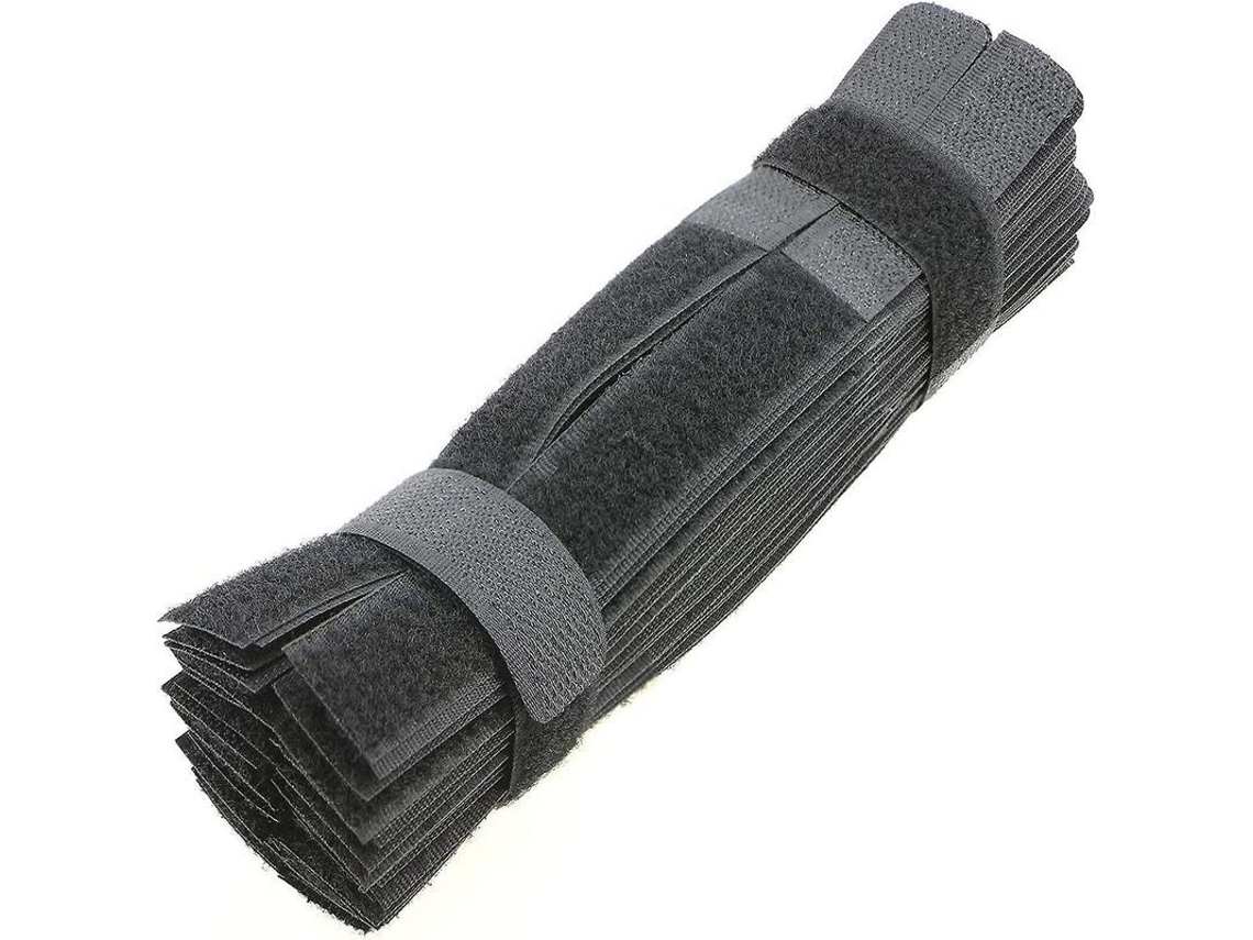 50/20/30/40 Cables Reutilizables - Soporte Para Cables Negro De 7 Pulgadas, Organizador De Cables De 30 Piezas
