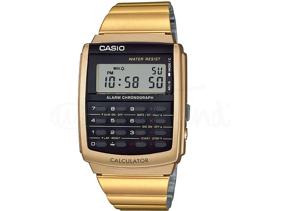 Reloj CASIO Data Bank Calculator CA 506G 9AEF Mujer Acero