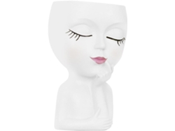 Maceta Con Forma De Rostro, Cabezal De Maceta – Control De Hidratación, 15 Cm, Escultura De Resina Pintada A Mano, 10 X