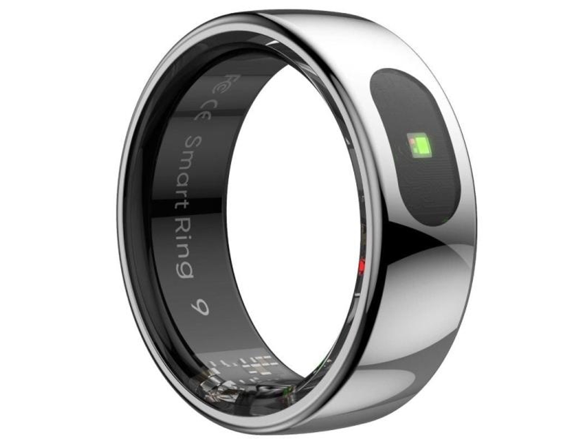 Anillo inteligente Leotec Kör Ha tamaño 8 Ø18,3 mm notificaciones de frecuencia cardíaca plata