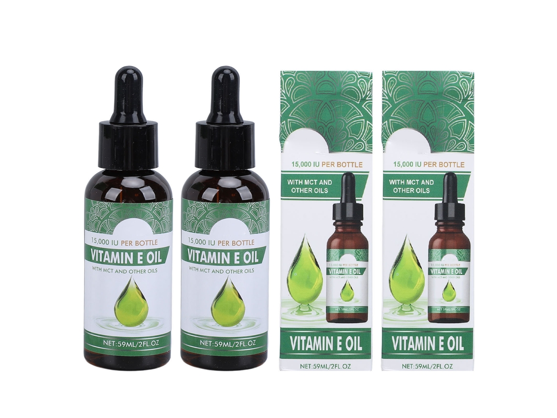 2pcs Aceite Esencial De Vitamina E 59ml Para Cuidado De Piel Y Uñas