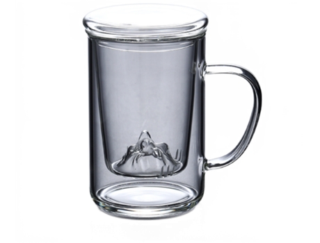 Taza XGF Taza de té del estilo chino de cristal con el filtro de tapa Tazas de café Conjunto de té Tazas Taza de la oficina de la bebida de la cerv...