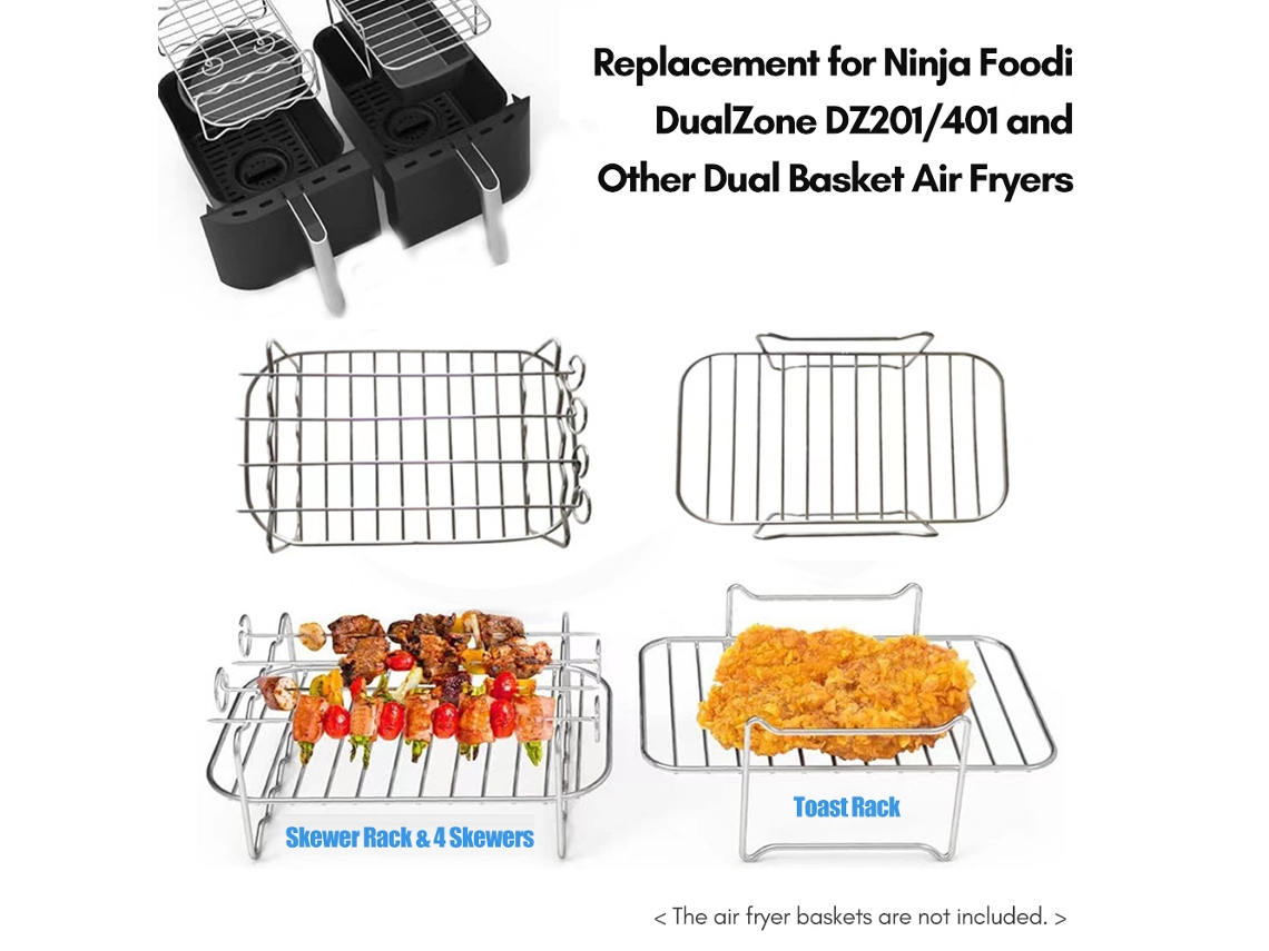 Juego De 6 Accesorios Para Freidora De Aire Ninja Foodi Dz201/401: Moldes Para Pizza, Pinzas Para Pasteles