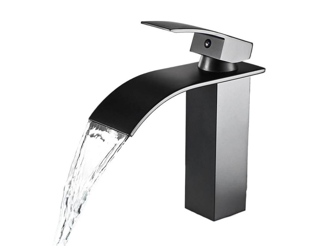 Grifo De Baño En Cascada De Arce, Acero Inoxidable