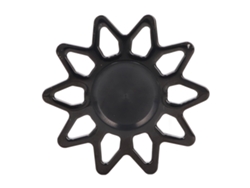 Ats-juguete De Rotación Para Dedos En Forma De Sol Anti-estrés Portable Para Tdah Tda Navidad Negro