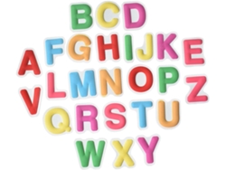 26 imanes coloridos para refrigerador con el alfabeto, pegatinas educativas para desarrollar el reconocimiento de las letras. CHABERLU