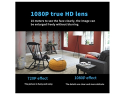Mini cámaras Cámara de seguridad inteligente Cámara WiFi Cámaras de seguridad para interiores para el hogar 1080P HD Visión nocturna incluida IKIKSO