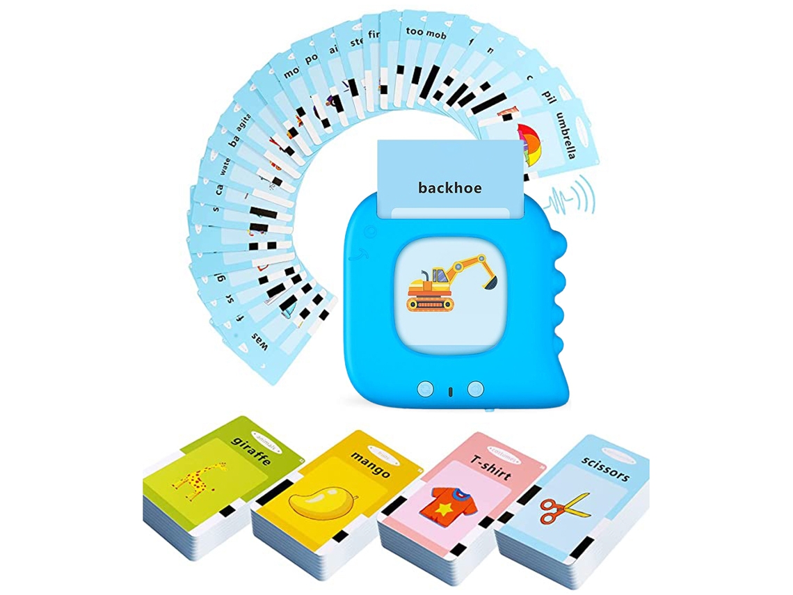 Ats-tarjetas Flash Para Niños Juguetes De Aprendizaje De Habla Juguetes Educatsivos Preescolares Con 224 Palabras