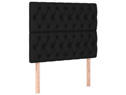 Maison Exclusive - Cabecero De Cama De Tela Negro 100x7x118/128 Cm