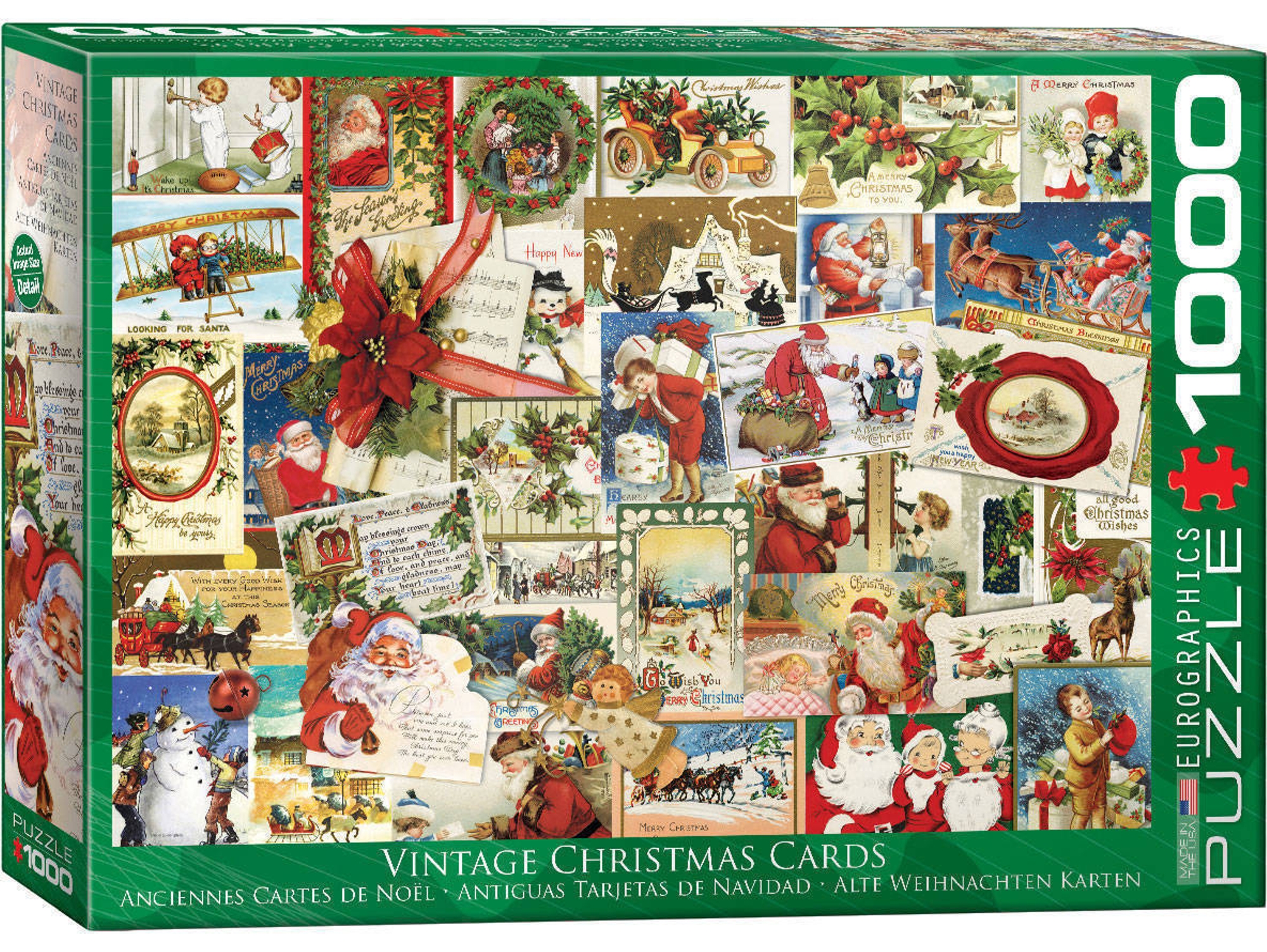 Puzzles EUROGRAPHICS Vintage Christmas Cards 1000 pcs (1000 piezas)
