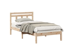 Maison Exclusive - Estructura De Cama Marrón 100 X 200 Cm Madera De Pino Macizo
