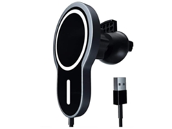 Cargador Carro Sem Acoplamento Alinhamento Pinça Ventilação para Apple YEMAESRE Negro