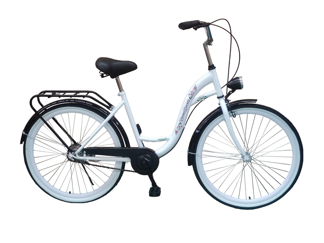Bicicleta para niña Bicicleta para niña 26 pulgadas Blanco y negro B.active