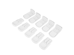 5 Cerraduras De Seguridad Para Bebés, Para Cajones Y Puertas De Armarios, Antiaccidentes, Color Blanco.