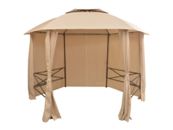 Carpa Jardín VIDAXL Beige Tela (360x265 cm)