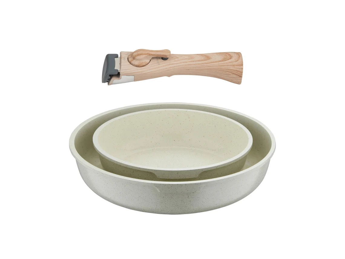 Juego de utensilios de cocina Bergner Click&cook con mango extraíble