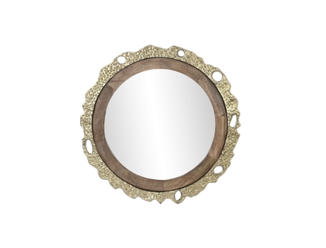 Espejo de Pared DKD HOME DECOR 59446 (Marrón - 2.50x78.50x78.50cm)