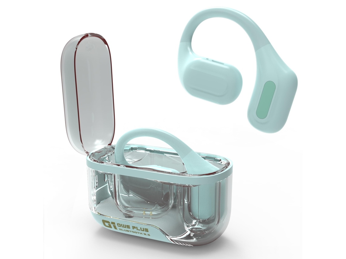 Auriculares estéreo inalámbricos HiFi con pantalla LED, Bluetooth y cancelación de ruido - Verde