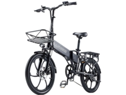 Bicicleta Eléctrica Plegable RANDRIDE Ya20 350W 12.8Ah con Doble Disco de Freno y Cesta