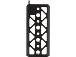 Placa de montaje trasera de aleación de aluminio ligera para cámara con orificios roscados de 1/4" y 3/8" y jaula. SFUSHOS