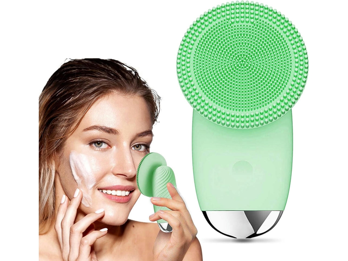 Escova de Limpeza Facial Escova de Esfoliação Facial Recarregável À Prova D'Água com 5 Intensidades GERTIZ