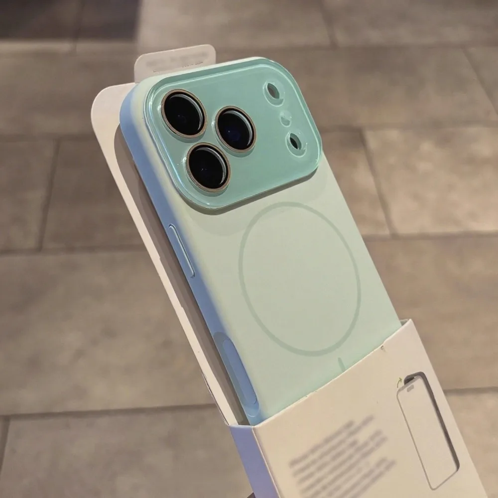 (verde Iphone 16) Funda Magnética De Silicona Líquida Para Iphone Con Función Magsafe.
