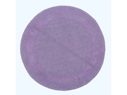 Homescapes Luxury Reversible Round Bath Mat - Lilac