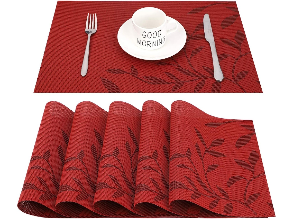 Manto Lavável Com Água - 6 Peças. Capa De Pvc - Para Cozinha, Lar, Sala De Jantar, Mesa De Jantar